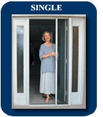 disappearing screen doors - single