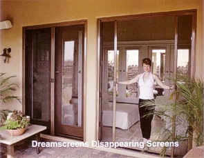 disappearing retractable screens